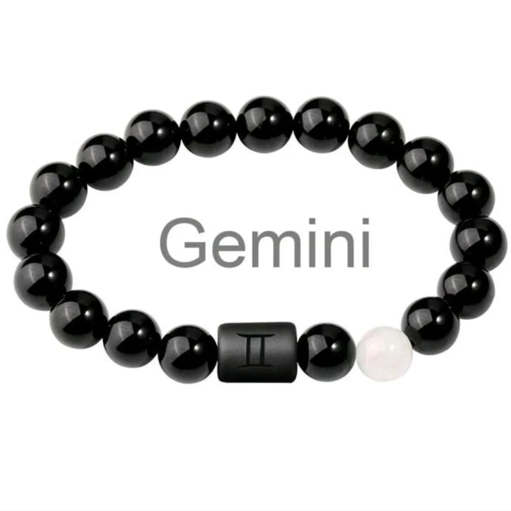 Zodiac Beaded Braided Bracelet 10mm